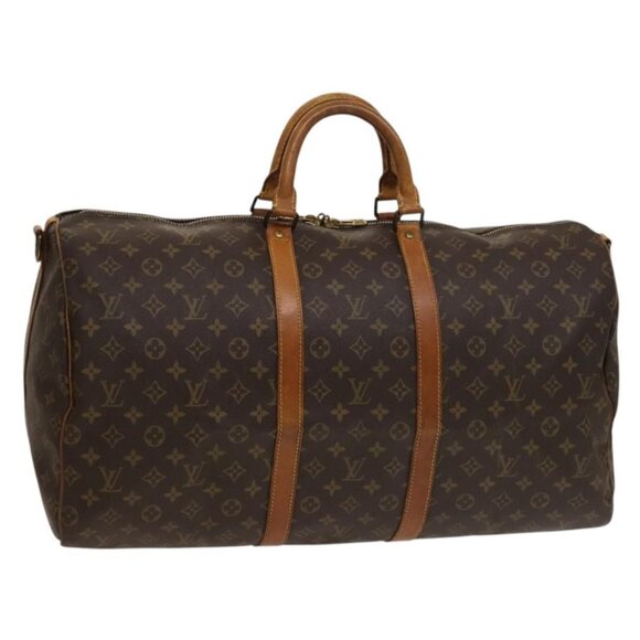 LOUIS VUITTON Monogram Keepall Bandouliere 55 Boston Bag M41414 LV Auth 132834 - Picture 1 of 16